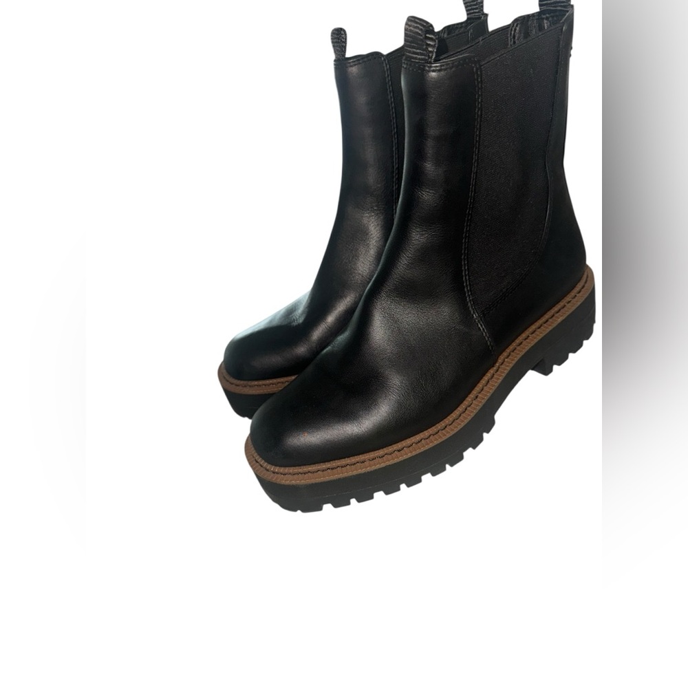 Sam Edelman Black Leather Combat Boots